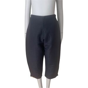 BRYN WALKER Wide Leg Pull On Dark Blue Capri Pants Size Small